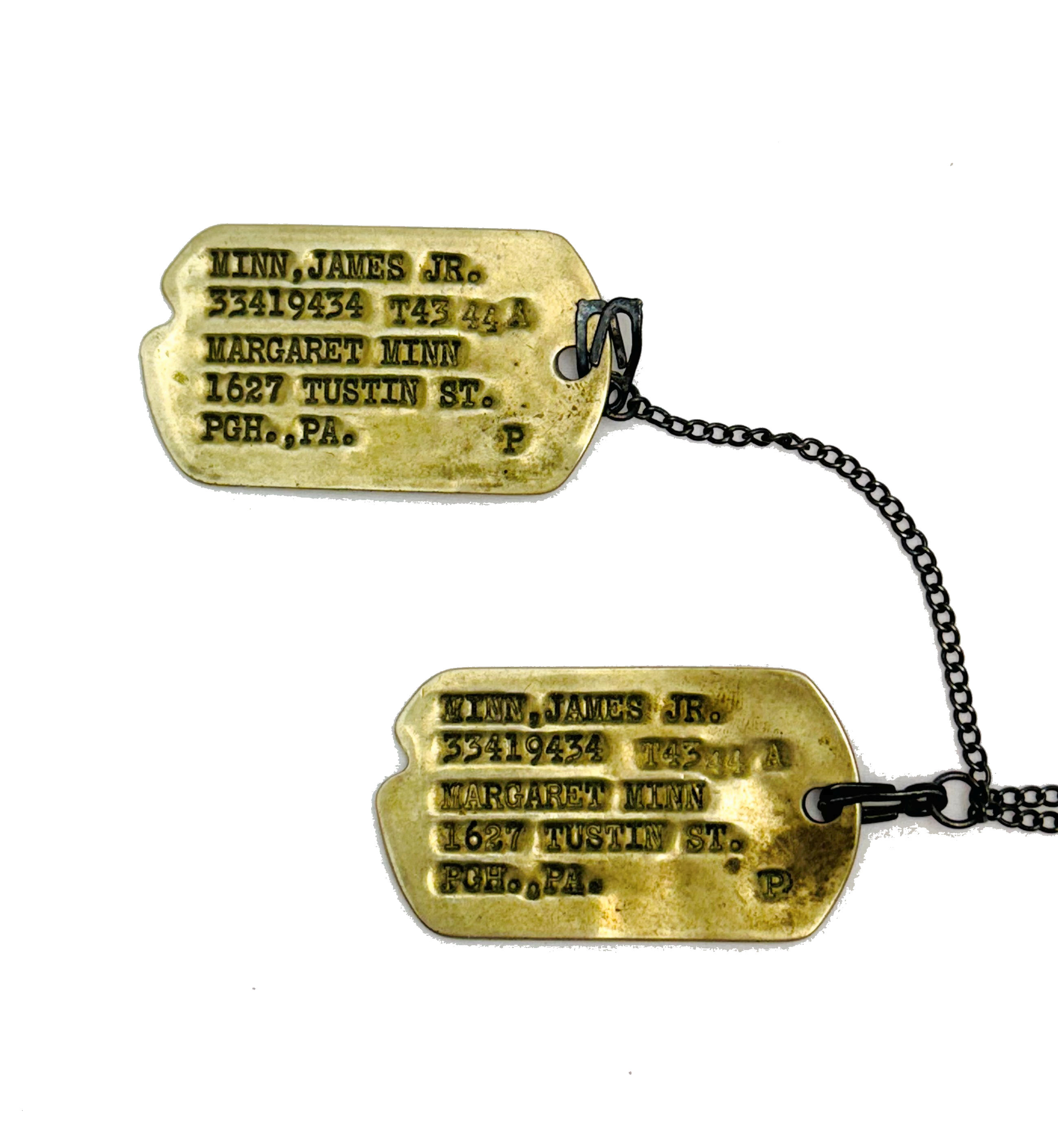 James Minn WWII Dog Tags